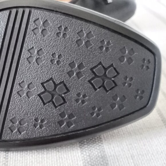 'NATURALIZER' N-5 'DOVE' Black Leather Ballet Wedge Size 8.5M New Without Box - Picture 3 of 14